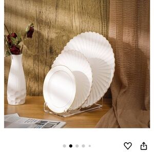 3 Tier Plate Dinnerware Display Stand Acrylic